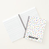 Rainbow Polka Dots Confetti Pattern Notitieboek (Binnen)