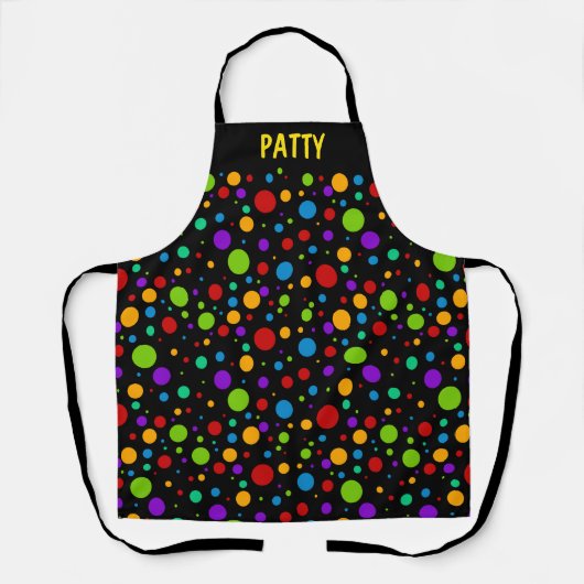 Rainbow Polka Dots Custom Schort (Voorkant)