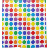 Rainbow Polka Dots Douchegordijn (Voorkant)