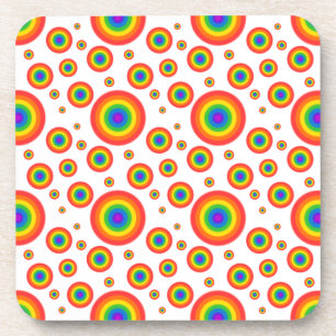 Rainbow Polka Dots Drankjes Onderzetter