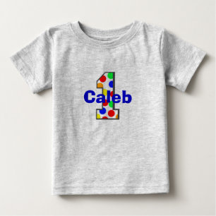 Rainbow Polka Dots Eerste Verjaardag Shirt