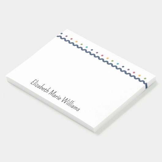 Rainbow Polka Dots gepersonaliseerd Post-it® Notes