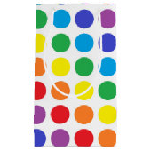 Rainbow Polka Dots Gift Bag Klein Cadeauzakje (Voorkant)