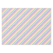 Rainbow Polka Dots, kleurrijke partij Tafelkleed (Voorkant (Horizontaal))