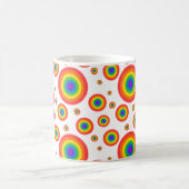 Rainbow Polka Dots Koffiemok (Center)