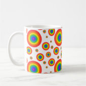 Rainbow Polka Dots Koffiemok (Links)
