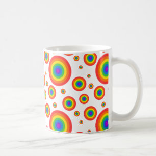 Rainbow Polka Dots Koffiemok