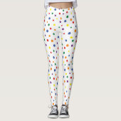 Rainbow Polka Dots Leggings (Voorkant)