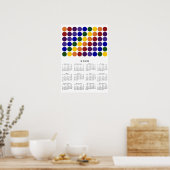 Rainbow Polka Dots LGBT Pride 2020-agenda Poster (Keuken)