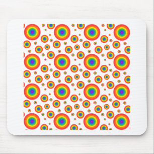 Rainbow Polka Dots Muismat