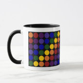 Rainbow Polka Dots on Black Mok (Links)