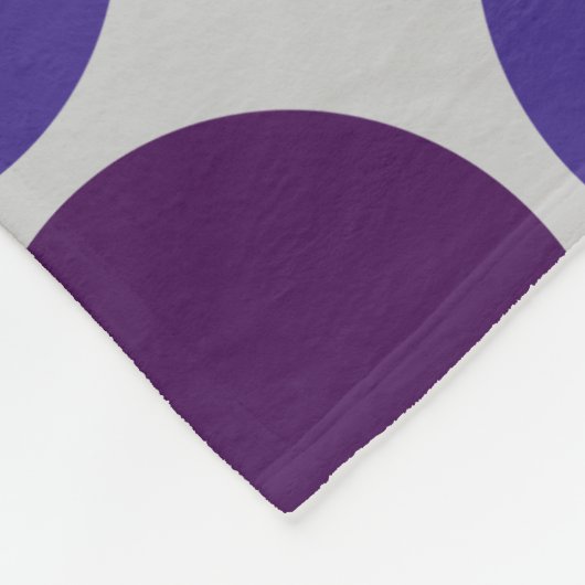 Rainbow Polka Dots on Grey Fleece Deken (Hoek)