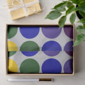 Rainbow Polka Dots on Grey Tissue Paper Tissuepapier (Geschenk)