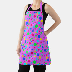 Rainbow Polka Dots on Pink Schort