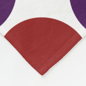 Rainbow Polka Dots on White Fleece Deken (Hoek)