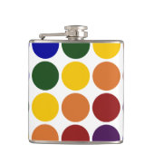 Rainbow Polka Dots on White Heupfles (Voorkant)