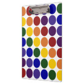 Rainbow Polka Dots on White Klembord (Links)