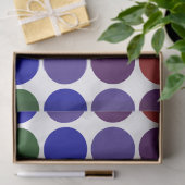 Rainbow Polka Dots on White Tissue Paper Tissuepapier (Geschenk)