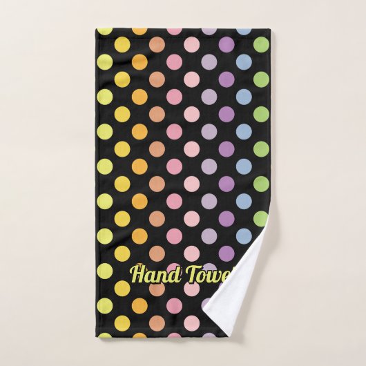 Rainbow Polka Dots Pattern Bad Handdoek (Handdoek)