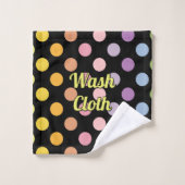 Rainbow Polka Dots Pattern Bad Handdoek (Wasdoekje)