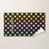 Rainbow Polka Dots Pattern Bad Handdoek (Handdoek)