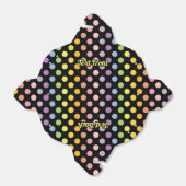 Rainbow Polka Dots Pattern Bedankdoosjes (Uitgevouwen)