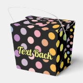 Rainbow Polka Dots Pattern Bedankdoosjes (Achterkant)