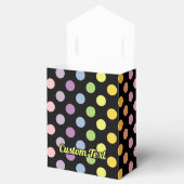 Rainbow Polka Dots Pattern Bedankdoosjes (Geopend)