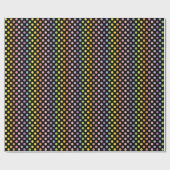 Rainbow Polka Dots Pattern Cadeaupapier (Vlak)