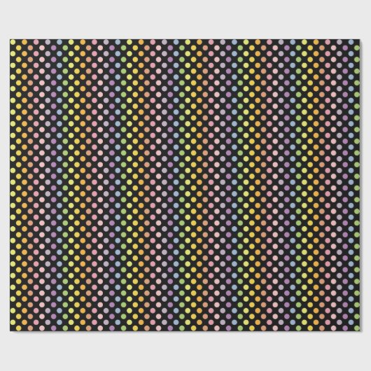 Rainbow Polka Dots Pattern Cadeaupapier (Vlak)