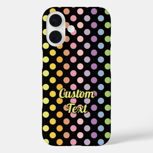 Rainbow Polka Dots Pattern Case-Mate iPhone Case (Achterkant)