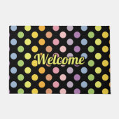 Rainbow Polka Dots Pattern Deurmat (Voorkant)