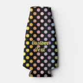 Rainbow Polka Dots Pattern Flesjeskoeler (Voorkant)