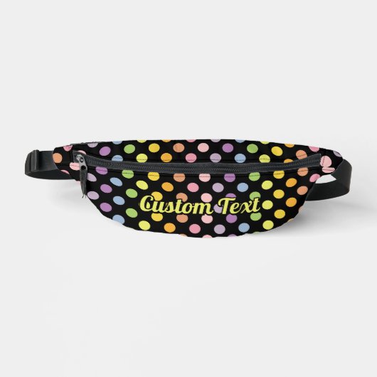 Rainbow Polka Dots Pattern Heuptasje (Voorkant)