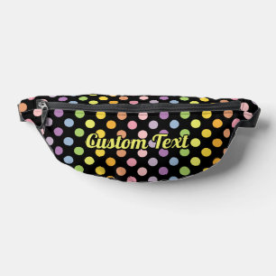 Rainbow Polka Dots Pattern Heuptasje