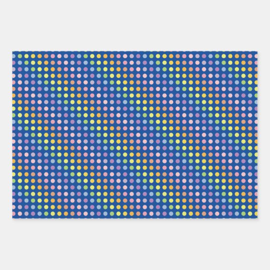 Rainbow Polka Dots Pattern Inpakpapier Vel (Voorkant 2)