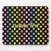 Rainbow Polka Dots Pattern Muismat (Voorkant)