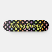 Rainbow Polka Dots Pattern Persoonlijk Skateboard (Horizontaal)