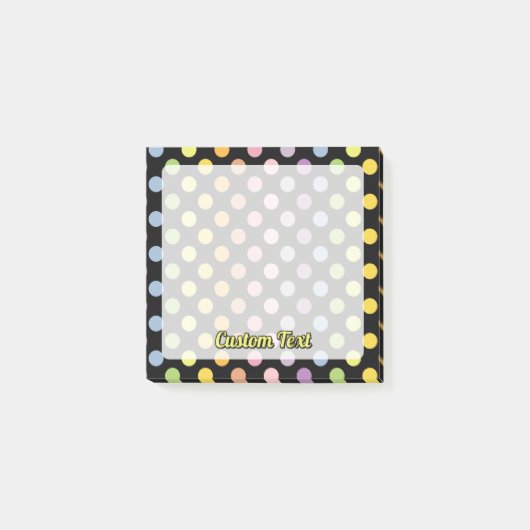 Rainbow Polka Dots Pattern Post-it® Notes (Voorkant)