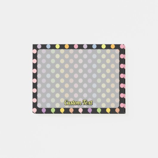 Rainbow Polka Dots Pattern Post-it® Notes (Voorkant)