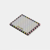 Rainbow Polka Dots Pattern Post-it® Notes (Schuin)
