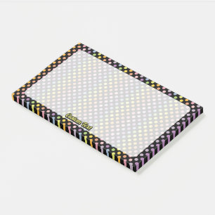 Rainbow Polka Dots Pattern Post-it® Notes