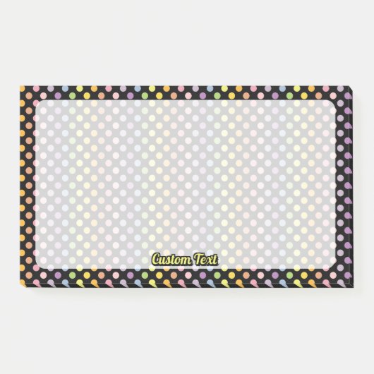Rainbow Polka Dots Pattern Post-it® Notes (Voorkant)