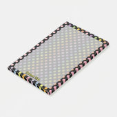 Rainbow Polka Dots Pattern Post-it® Notes (Schuin)