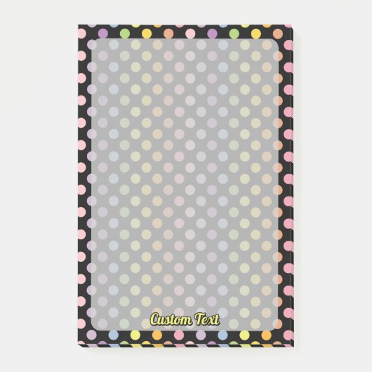 Rainbow Polka Dots Pattern Post-it® Notes (Voorkant)