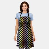 Rainbow Polka Dots Pattern Schort (Gedragen)