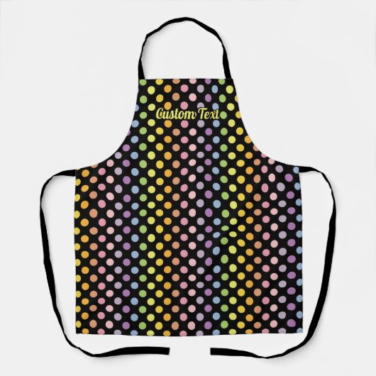Rainbow Polka Dots Pattern Schort (Voorkant)