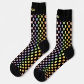 Rainbow Polka Dots Pattern Sokken (Links)