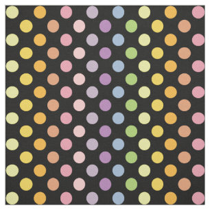 Rainbow Polka Dots Pattern Stof