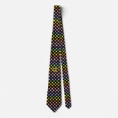 Rainbow Polka Dots Pattern Stropdas (Voorkant)